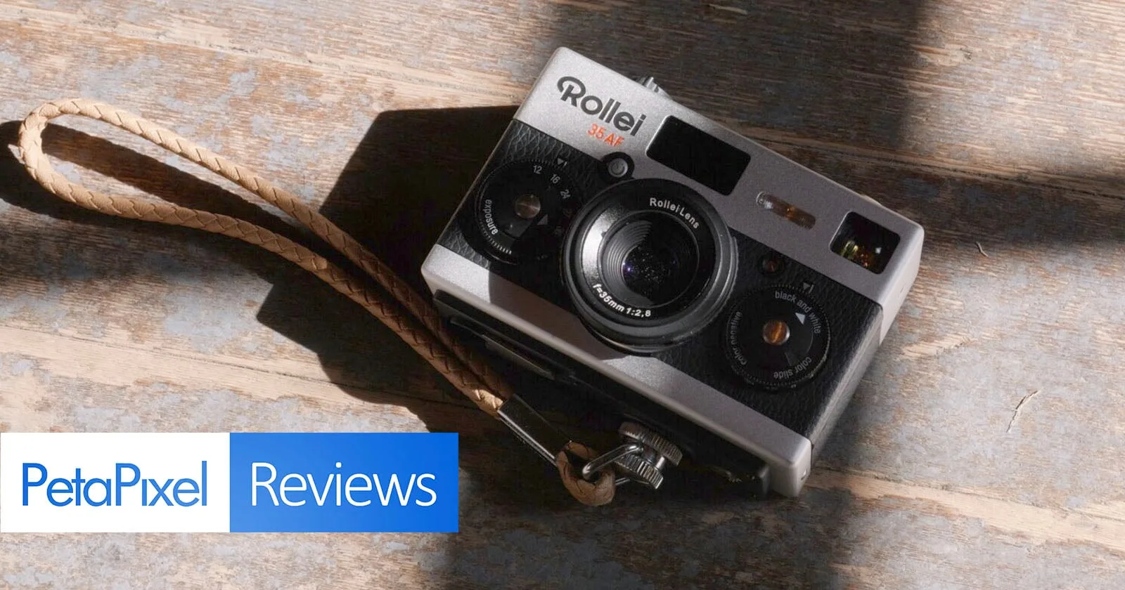 Le compact argentique Rollei 35AF de MiNT Camera, avec son boîtier rétro carré et son objectif 35mm f/2.8 dans le style du Rollei 35 original